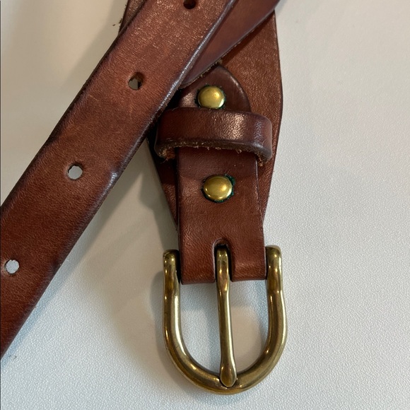 J. Crew Leather and Woven Belt - m/l, navy and cream - Picture 3 of 7